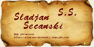 Slađan Sečanski vizit kartica